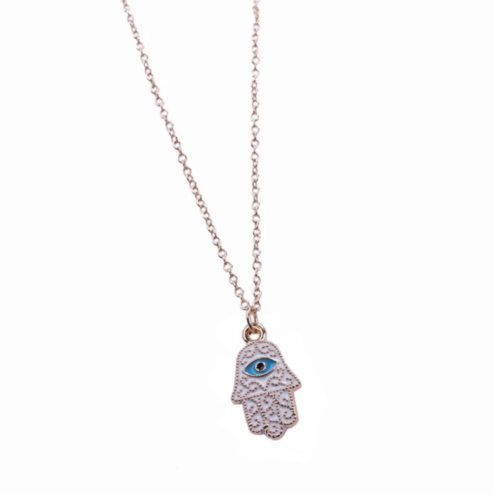 Hands Evil Eye Gold Filled Necklace - Picture 2 of 2